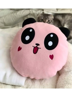 Giftmoda Pembe Peluş Panda Tasarımlı Yastık