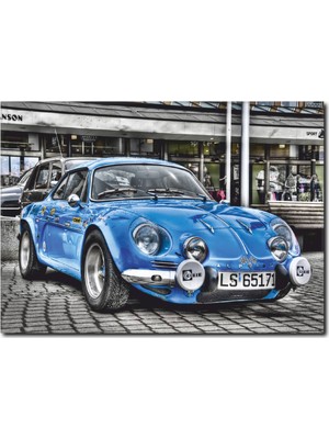 La Vita E Bella Mavi Nostalji Araba Temalı Kanvas Tablo CC-1005