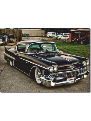 La Vita E Bella Siyah Araba Temalı Duvar Tablosu CC-1020