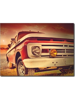 La Vita E Bella Vintage Araba Temalı Kanvas Tablo CC-1031