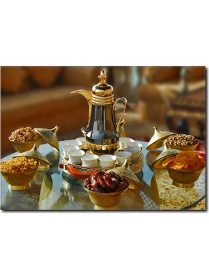 La Vita E Bella Şık Kahve Sunumu Kanvas Tablo CP-1006