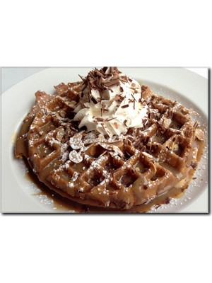 La Vita E Bella Karamelli Waffle Temalı Kanvas Tablo CP-1040