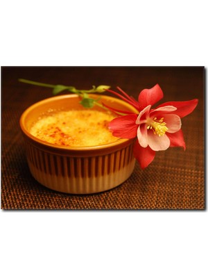 La Vita E Bella Çiçek Sunumlu Tatlı Temalı Kanvas Tablo CP-1047