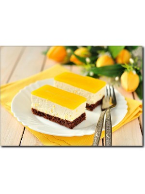 La Vita E Bella Enfes Limonlu Tatlı Temalı Kanvas Tablo CP-1052