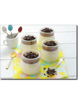 La Vita E Bella Sütlü Tatlı Temalı Kanvas Tablo CP-1055