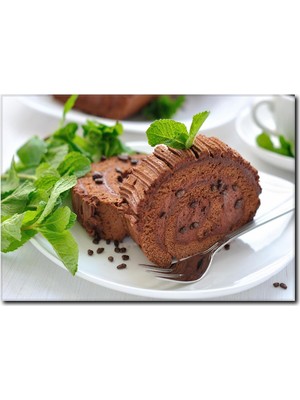 La Vita E Bella Çikolata Rulosu Temalı Kanvas Tablo CP-1057