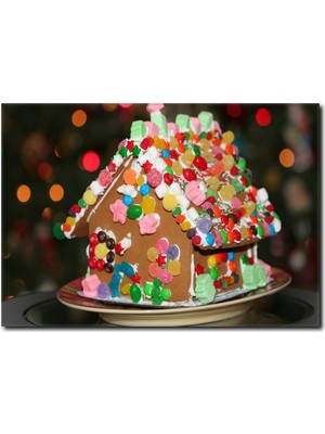 La Vita E Bella Renkli Ev Temalı Kanvas Tablo CP-1076