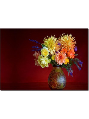 La Vita E Bella Çini Vazo Detaylı Kanvas Tablo DC-1017