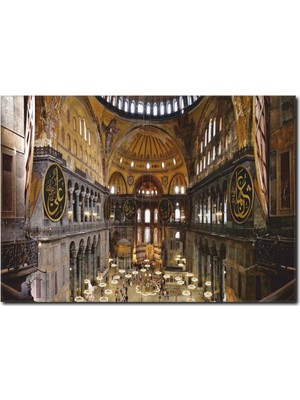 La Vita E Bella Ayasofya Cami İç Görünüm Kanvas Tablo DN-1011
