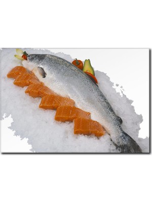 La Vita E Bella Somon Balığı Temalı Kanvas Tablo DZ-1005