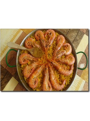 La Vita E Bella Karides Tabağı Kanvas Tablo DZ-1008