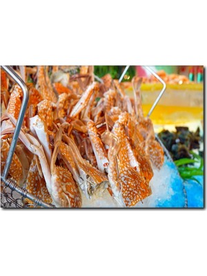 La Vita E Bella Yengeç Görselli Kanvas Tablo DZ-1011