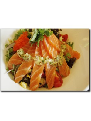 La Vita E Bella Somon Balığı Temalı Kanvas Tablo DZ-1023