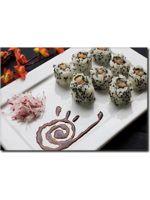 La Vita E Bella Sushi Tabağı Temalı Kanvas Tablo DZ-1024