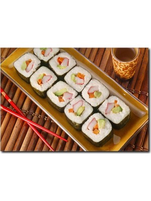 La Vita E Bella Sushi Keyfi Temalı Kanvas Tablo DZ-1031