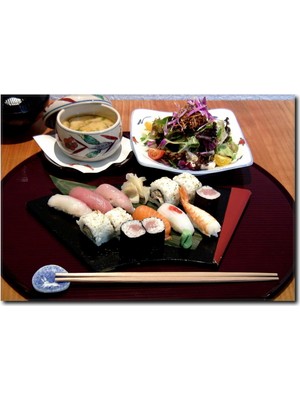 La Vita E Bella Sushi Tabağı Temalı Kanvas Tablo DZ-1032