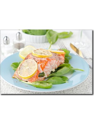 La Vita E Bella Sağlıklı Öğün Somon Kanvas Tablo DZ-1036