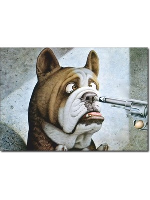 La Vita E Bella Suçlu Köpek Temalı Kanvas Tablo HA-1034