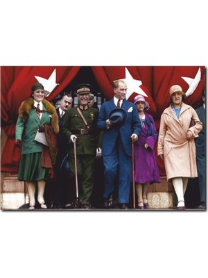 La Vita E Bella Atatürk Renkli Kanvas Tablo KA-1008