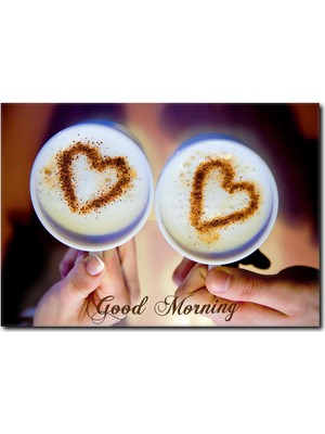 La Vita E Bella Günaydın Temalı Kahve Fincanları Kanvas Tablo KH-1003