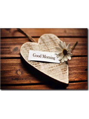 La Vita E Bella Ahşap Zemin Üzerinde Minik Papatya Kanvas Tablo KH-1007