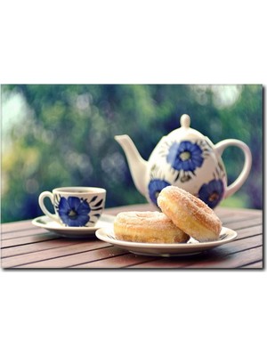 La Vita E Bella Çay Saati Temalı Kanvas Tablo KH-1015