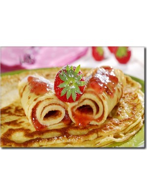 La Vita E Bella Çilek Sarması Temalı Kanvas Tablo KH-1040