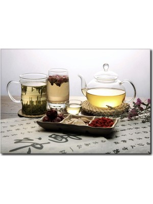 La Vita E Bella Sağlıklı İçecekler Temalı Kanvas Tablo KH-1052