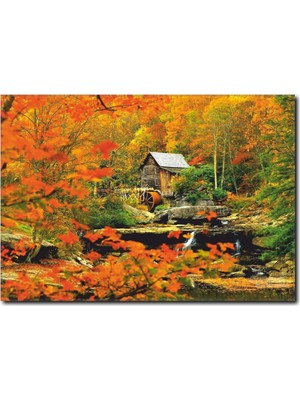 La Vita E Bella Sonbahar Temalı Kanvas Tablo MN-1019