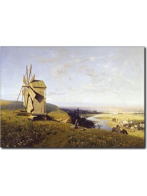 La Vita E Bella Yel Değirmeni Temalı Kanvas Tablo MN-1022