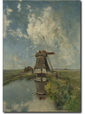 La Vita E Bella Yel Değirmeni Yağlıboya Kanvas Tablo MN-1032