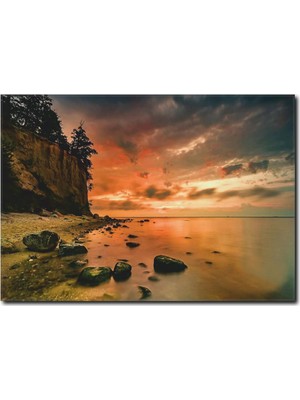 La Vita E Bella Gün Batımı Manzaralı Kanvas Tablo MN-1039