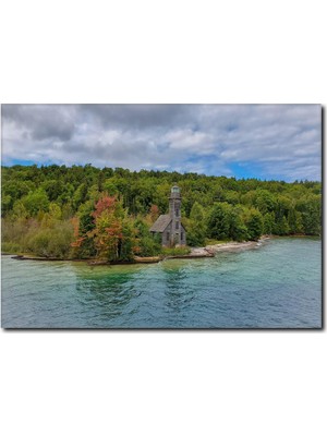 La Vita E Bella Deniz ve Orman Manzaralı Kanvas Tablo MN-1081