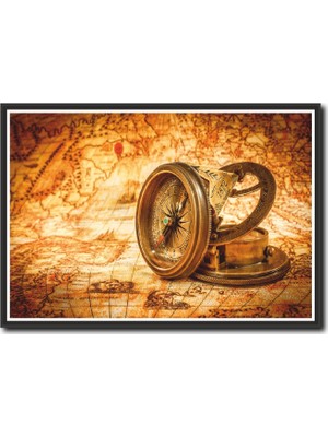 La Vita E Bella Pusula Temalı Kanvas Tablo MP-1004