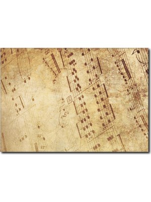 La Vita E Bella Eski Müzik Defteri Kanvas Tablo MS-1010