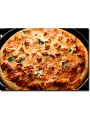 La Vita E Bella Etli Pizza Temalı Kanvas Tablo PH-1011