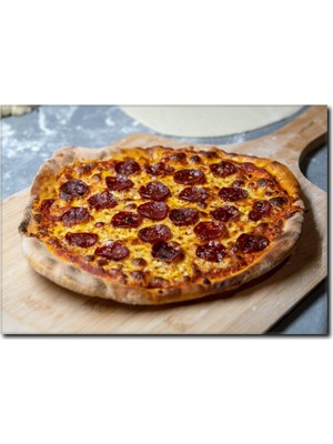 La Vita E Bella Sucuklu Pizza Kanvas Tablo PH-1012