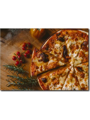La Vita E Bella Peynirli Pizza Kanvas Tablo PH-1020