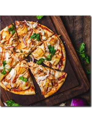 La Vita E Bella Tavuklu Pizza Kanvas Tablo PH-1021