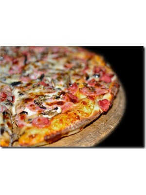 La Vita E Bella Dilimli Karışık Pizza Temalı Kanvas Tablo PH-1038