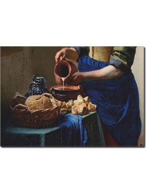 La Vita E Bella Ekmek Yapan Kadın Yağlı Boya Tablo RT-1024