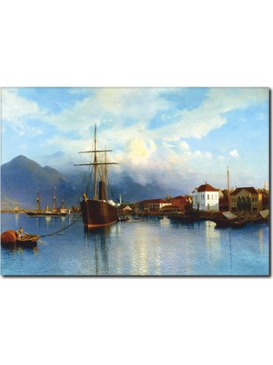 La Vita E Bella Deniz ve Gemi Yağlı Boya Tablo RT-1061