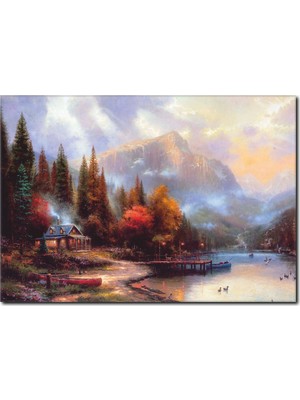 La Vita E Bella Sonbahar Temalı Şık Yağlı Boya Tablo RT-1063