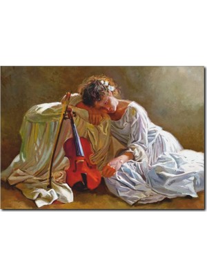 La Vita E Bella Keman Ve Kadın Yağlı Boya Tablo RT-1064