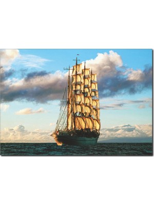La Vita E Bella Korsan Gemisi Temalı Kanvas Tablo RT-1069