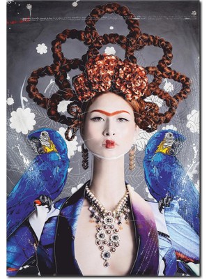 La Vita E Bella Frida Kahlo Kanvas Tablo RT-1074