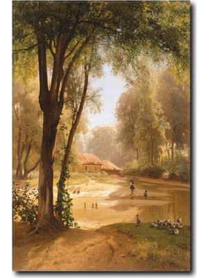 La Vita E Bella Oynayan Çocuklar Temalı Kanvas Tablo RT-1076