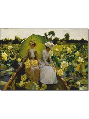 La Vita E Bella Nilüfer Toplayan Kadınlar Temalı Kanvas Tablo RT-1078