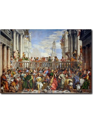 La Vita E Bella Cana'da Düğün Ziyafeti Kanvas Tablo RT-1086