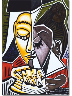 La Vita E Bella Kitap Okuyan Kadın Kanvas Tablo RT-1088